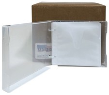 USDISC PP Poly Cases 40mm Binder Sleeve, 24 Disc (Clear) Lot picture