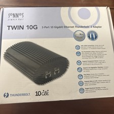 Sonnet TWIN10G-TB2 - 2-Port 10 Gigabit Ethernet Thunderbolt 2 Adapter - Open Box picture