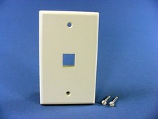 Leviton 41080-1AP Almond 1-Gang 1-Quickort Unbreakable Standard Wallplate Cover picture