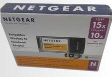 NETGEAR WN511B RangeMax Wireless-N PCMCIA Laptop Adapter New Sealed WN511B picture