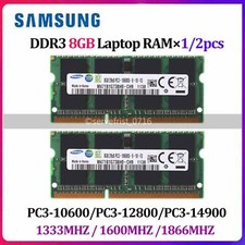 Samsung DDR3 8GB 16GB(2×8GB) 1333 1600 1866 MHz 1.5V SO-DIMM Laptop Memory RAM picture