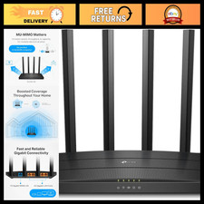AC1200 Dual Band Gigabit WiFi Router - High-Speed Internet, Easy Setup, Ideal fo picture