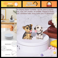 360° Rotating Motorized Display Stand - 12cm Automatic Revolving Platform, USB/B picture