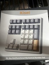 Kisnt Mechanical Number Pad 34 Key Wired USB Numeric Keypad Win/Mac picture