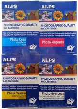 ALPS MD PHOTO INK CARTRIDGES 4 PACK CYAN, MAGENTA, YELLOW AND PHOTO OVERCOAT picture