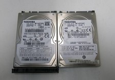 Lot of 2 Toshiba MK1637GSX 160GB 5400RPM SATA 2.5 Laptop Hard Drives Dell 0UM742 picture