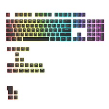 Gaming - GPBT Aura RGB Keycaps (Black): Pudding Style Keycaps, Double Shot PB... picture