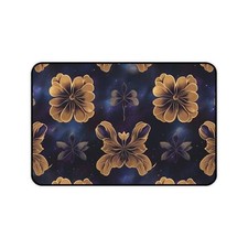 Floral Desk Mat - Cute Flower Pattern Mouse Pad for Workspace picture
