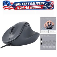 ELECOM EX-G Wired Ergonomic Mouse Silent Click 2000DPI Right Hand 5 Buttons picture