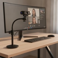 Professional Gooseneck Webcam Stand - Fully Adjustable & Portable Design picture