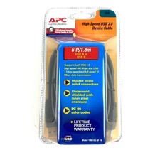 APC High Speed USB 2.0 Male to Male Device Cable 6 ft./1.8m USB A to USB B NEW picture
