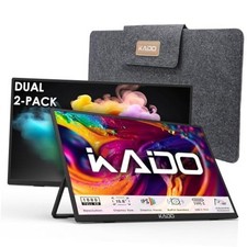 Dual Portable 2-Pack 15.6'' FHD 1080p Ultra-Slim Laptop Monitor | 1920x1080 picture