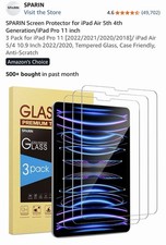 SPARIN Screen Protector 3 Pack for iPad Air Or Pro 10.9/11in Anti Scratch picture