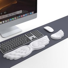 Angel Wing Wrist Rest Ergonomic Memory Foam Wrist Rest Keyboard Mouse Set picture