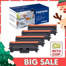 4PK TN830 XL Toner For Brother TN830XL DCP-L2640DW HL-L2405W L2465DW MFC-L2820DW picture