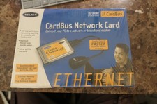 F5D5010 Belkin Cardbus 10/100BT Ethernet Network Card for Notebooks NEW SEALED picture