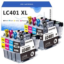 8PK LC401XL Black Color Ink compatible for Brother MFC-J1010DW J1170DW J1012DW picture