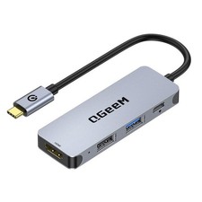 QGEEM USB C HUB, QGEEM 4-IN-1 USB C TO HDMI ADAPTER - GRAY picture