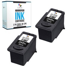 2PK Replacement 260XL Black Ink Cartridge for Canon PIXMA TS5320 TS6420 TR7020 picture