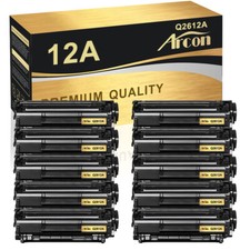 ARCON 10PK Q2612A 12A Toner Cartridges Fits for HP LaserJet 1015 1018 1020 picture