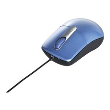 BUFFALO Wired Optical Mouse Quiet/3Button/MSize Blue picture