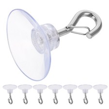 8Pcs Reusable Adjustable Pendant Lamp Hooks White PVC No Drill Installation picture