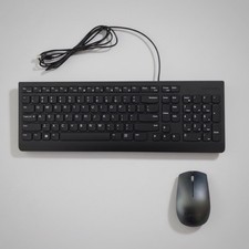 Lenovo NWOT Black Gaming Keyboard & Laser Mouse Both Wired USB picture