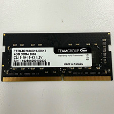 Team Group/Kingst 4GB DDR4-2666 PC4-21300 260-Pin SO-DIMM RAM TED44G2666C19-SBKT picture