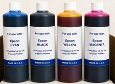 (4,000ML) PREMIUM COMPATIBLE BULK INK REFILL FOR EPSON ECO TANK T542 (C-Y-M-K) picture