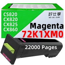 72K1XM0 Magenta Toner Cartridge Compatible for Lexmark CS820 CX820 CX825 CX860 picture