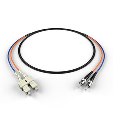 5M OM1 SC ST Fiber Optic Cable | Indoor/Outdoor Duplex 62.5/125 SC to ST Multimo picture