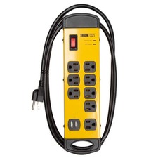8 Outlet Heavy Duty Surge Protector Power Strip 14/3 SJT 6 ft Extension Cord picture