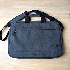 HP Laptop Carrying Case Shoulder Bag Gray Padded Adjustable Strap Computer Bag picture