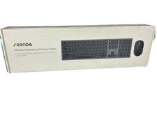 New Seenda Wireless Keyboard NIB White Silver picture
