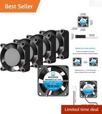 Efficient 25mm Hydraulic Bearing Cooling Fans - 12V, Pack of 5 - 18.6 dBA picture