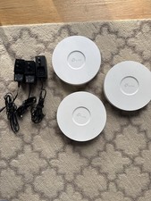 Lot of 3 TP-Link Omada EAP650 AX3000 WiFi 6 Ceiling Access Points + Adapters picture