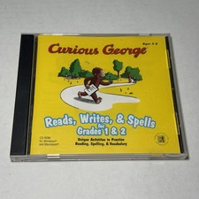 CURIOUS GEORGE READS, WRITES, & SPELLS GRADES 1 &2 FOR MAC/WINDOWS CD-ROM picture