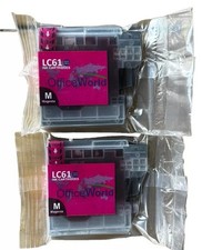 OFFICE WORLD BROTHER LC61 PRINTER INK 11 CARTRIDGES BLACK, CYAN, OFFICEWORLD picture