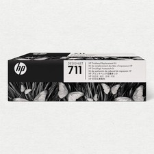 HP C1Q10A OEM HP 711 Genuine Printhead Replacement Kit 4 Ink Cartridges Black picture