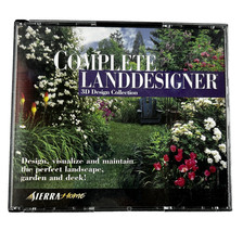 SIERRA HOME-CUSTOM LAND DESIGNER 3D 6.0, 3-DISC PC CD-ROM SET, GARDEN + PROJECTS picture
