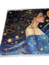 Virgo Starry Night Art Mouse Pad Anti-Slip Desk Mat Celestial Design New picture