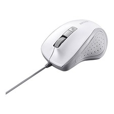Buffalo BUFFALO Wired BlueLED Silent 5-Button Mouse White BSMBU308WH picture