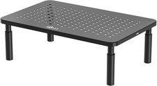 Adjustable Metal Monitor Stand Riser Ergonomic Ventilated Laptop Printer Shelf picture