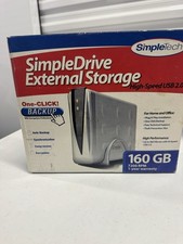 Simpletech Simple Drive External Hard Drive Storage USB 160GB Tested picture