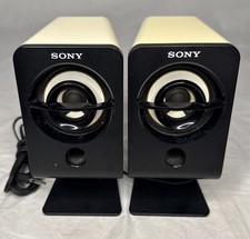 Sony SRS-A201 Active Computer Speakers Stereo Pair w/ 3.5mm Plug No Adapter picture