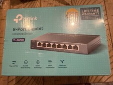 TP-Link TL-SG108 8-Port Gigabit Desktop Switch *NEW Sealed picture