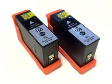 2-Pk/Pack 150XL Black Ink Cartridge For Lexmark 150 Pro715 Pro915 S315 S415 S515 picture
