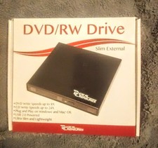 Digital Treasures DVD/RW Slim External Drive, P/N 08855 Black, NIB picture