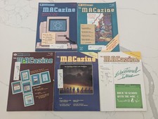 Vintage The MACazine (ICONCEPTS) Macintosh Magazine Lot x5 1985 Issues Rare picture