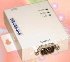 VSCom USB to serial adapter, RS232, surge prot/optical isolation, metal, FTDI picture